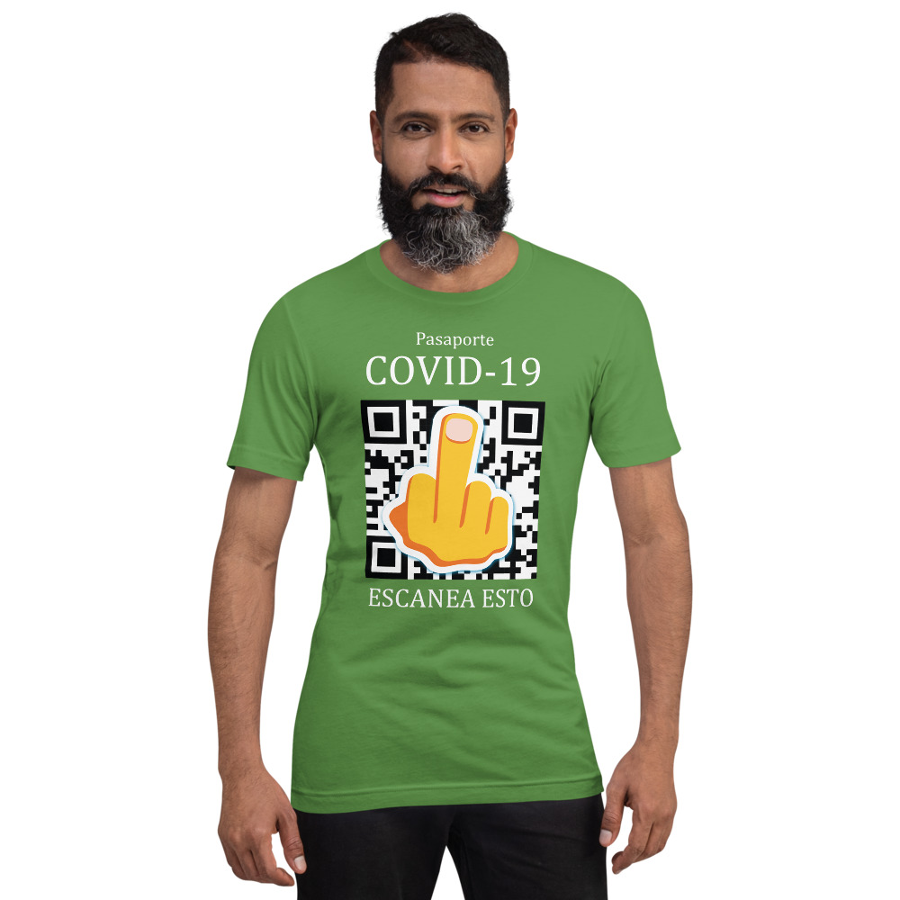 COVID-19: ESCANEA Camiseta para negacionistas, conspiranoicos y antivacunas | tienda de atzin
