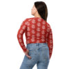 Camiseta roja corta de mangas largas "El Camino del Dragón", ropa inspirada en China, top oriental para yoga o tai chi. Colección Tao - Imagen 5